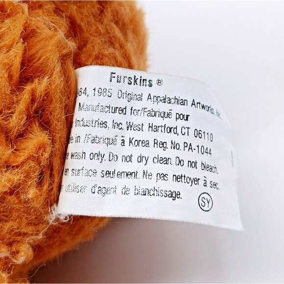 Furskins Bear Lila Claire Vintage 1985 Purple clothed  Xavier Roberts Plush 15" - Picture 4 of 4